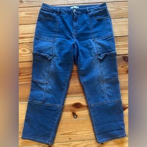 EST. 1946 Denim Stretchy Cargo Jeans women’s petite 16